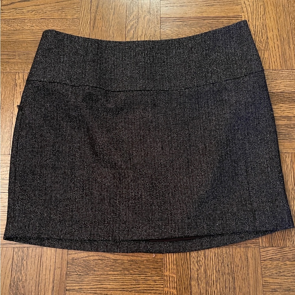 NWOT Express Black Metallic Mini Skirt - Picture 9 of 9